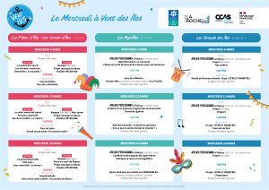Programme Mercredis Mars et Avril 2024 - Centre Social et Culturel Vent des Îles La Rochelle