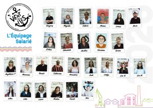 Trombinoscope Equipe bénévole Centre Social et Culturel Vent des Îles La Rochelle