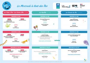 Programme des mercredis - périscolaire - Centre Social et Culturel Vent des Îles à La Rochelle
