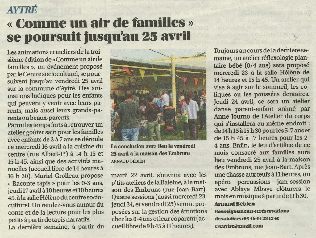 Sud Ouest / 15 Avril 2025