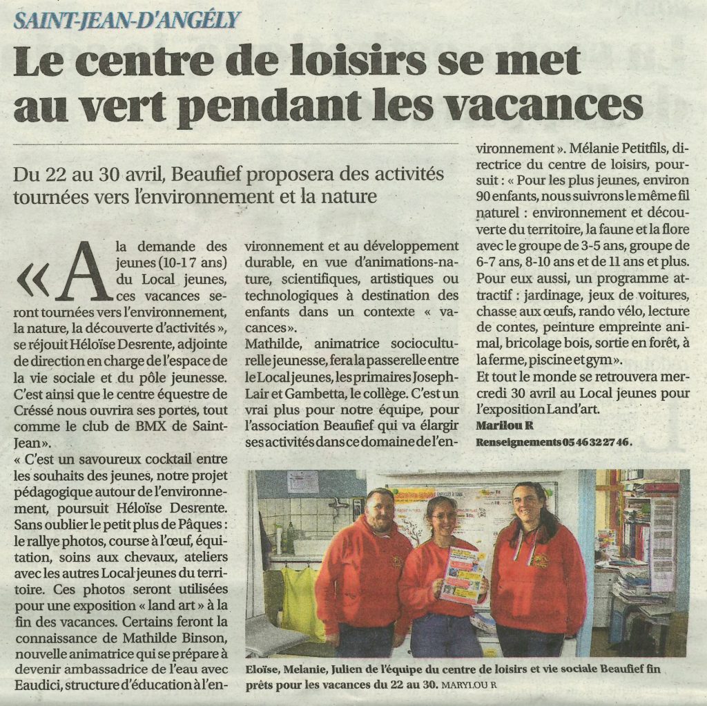 Sud Ouest / 21 Avril 2025