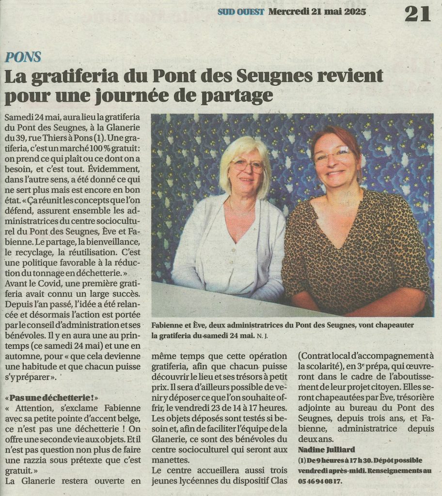 Sud Ouest / 21 Mai 2025