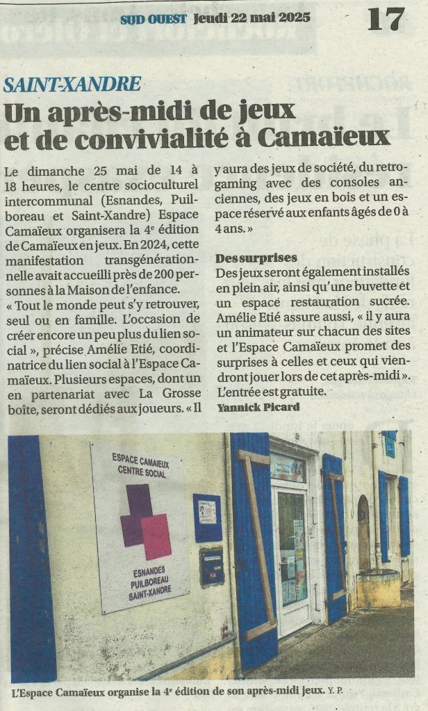 Sud Ouest / 22 Mai 2025