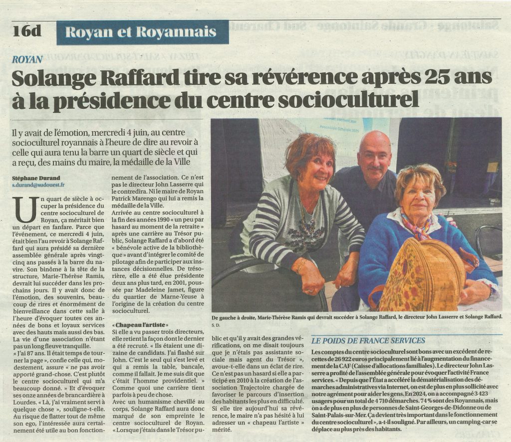 Sud Ouest / 9 Juin 2025