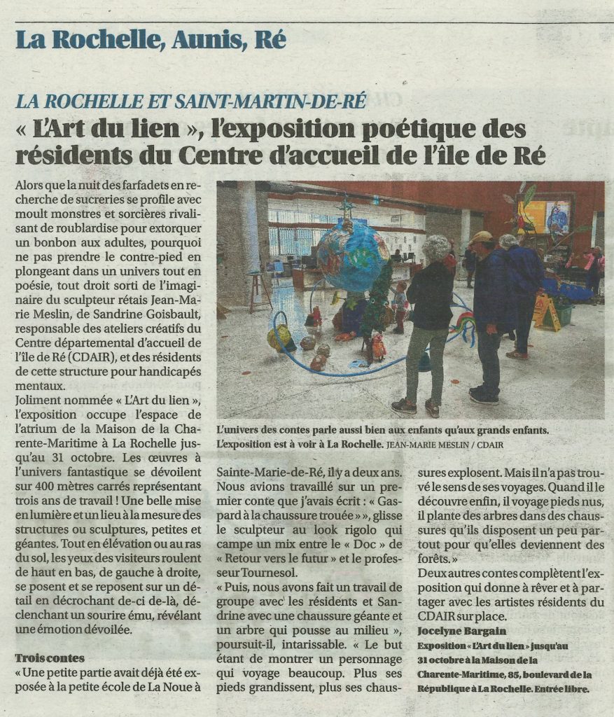 Article Sud Ouest 27 10 2025 (2) Centre Social et Culturel Vent des Îles