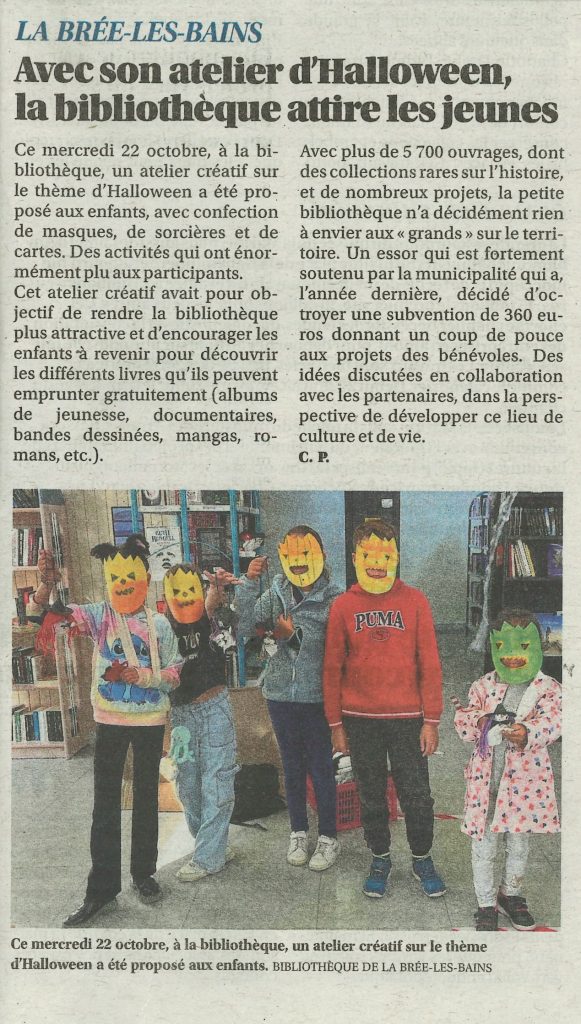 Article Sud Ouest 27 10 2025 Centre Social et Culturel Vent des Îles