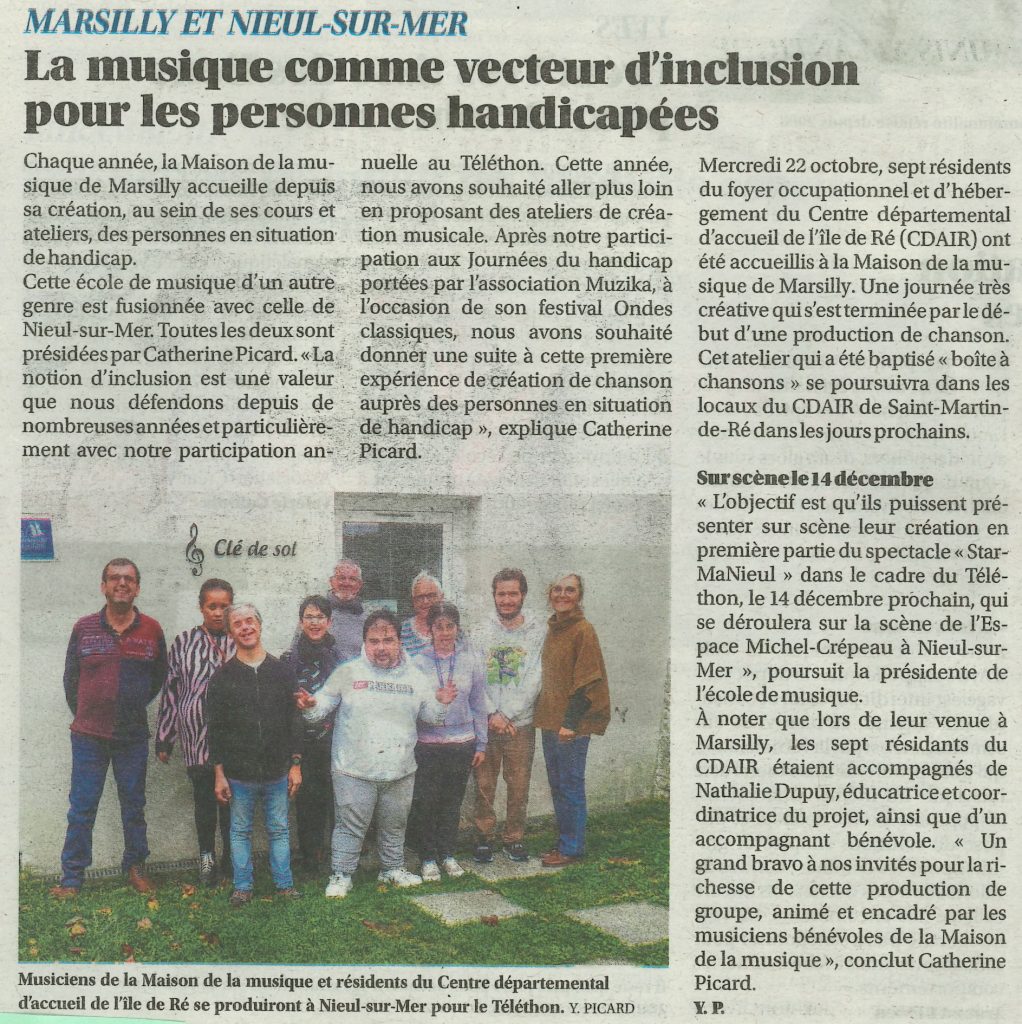 Article Sud Ouest 30 10 2025 (2) Centre Social et Culturel Vent des Îles