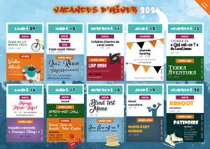 Programme des vacances d'Hiver Local Jeunes 2026 - Centre Social et Culturel Vent des Îles à La Rochelle