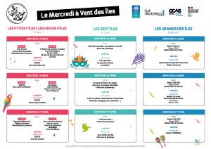 Programme des mercredis Mars et Avril 2026